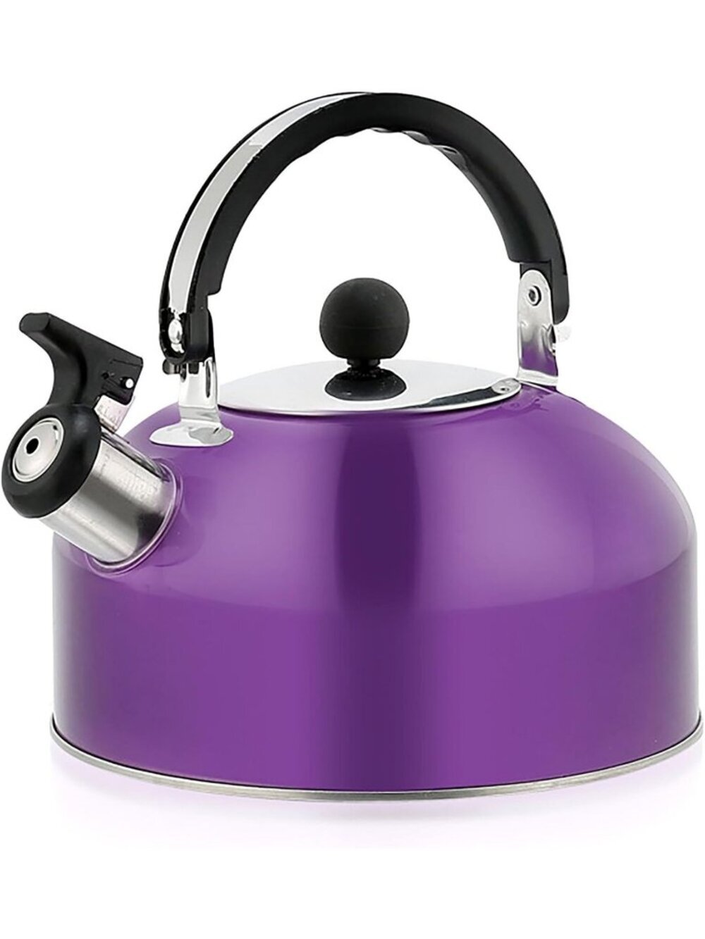 2.7 Quart 3 L Purple Stainless Steel Kitchen Tea Kettles Boil Water Brew Tea